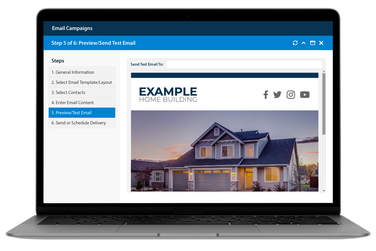 TopBuilder Email Software Example