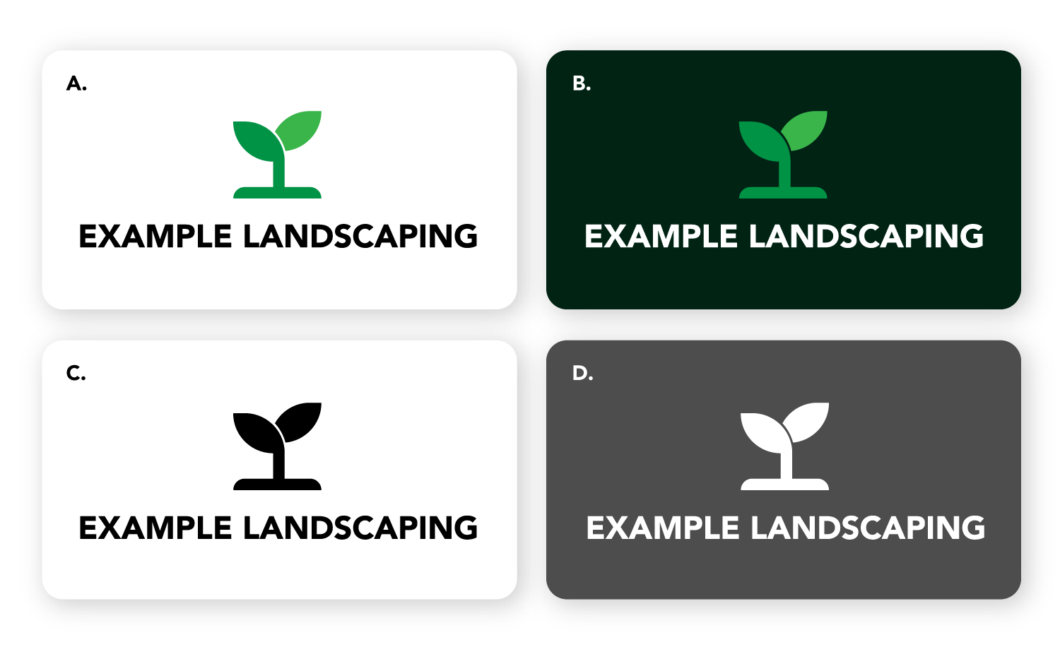 Logos for Landscapers | Brand Rules & Guidelines