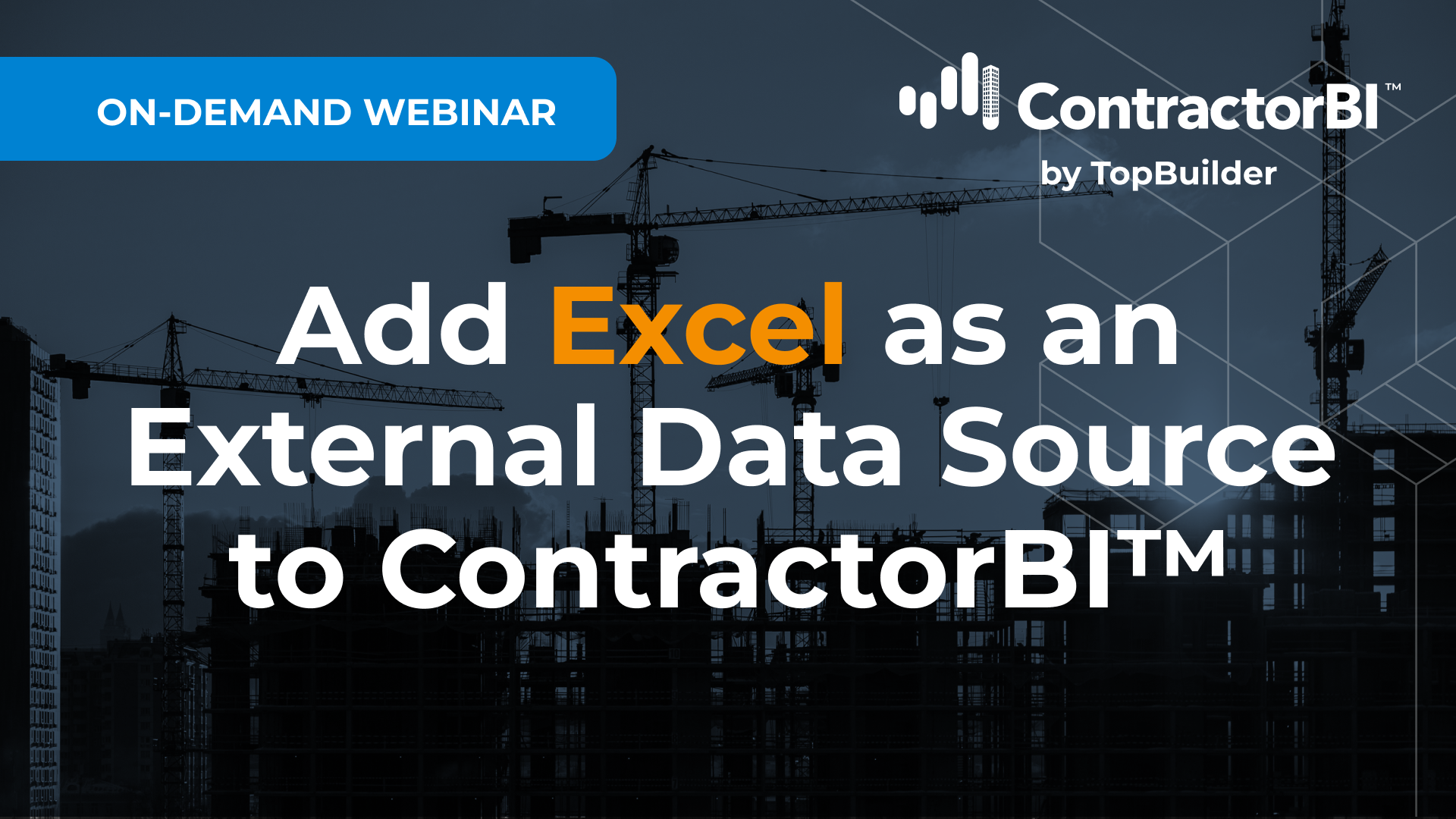 Add Excel as an External Data Source to ContractorBI™