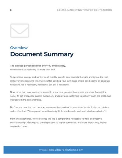 5-Email-Marketing-Tips-for-Contractors-Document-Summary